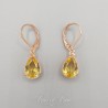 Boucles d'oreilles 1 Pierre - citrine