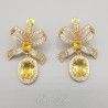 Boucles d'oreilles Noeud - Citrine