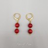 Boucles d'oreilles CORAIL - Doré