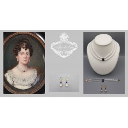 Parure Perle et Lapis