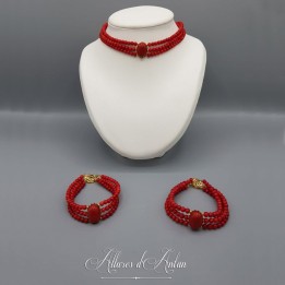 Parure 3 Rangs Lapis Lazuli