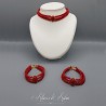 Parure 3 Rangs Corail