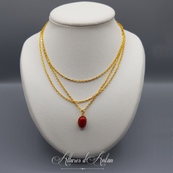 Collier Lapis Corail