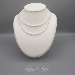 Collier 2 rangs de perles