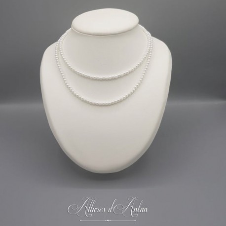 Collier 2 rangs de perles