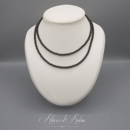 Collier 2 rangs de perles - Corail