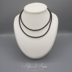 Collier 2 rangs de perles en Agate