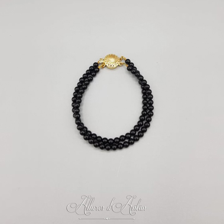 Bracelet 2 rangs Agate