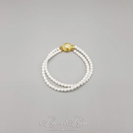 Bracelet 2 rangs Agate