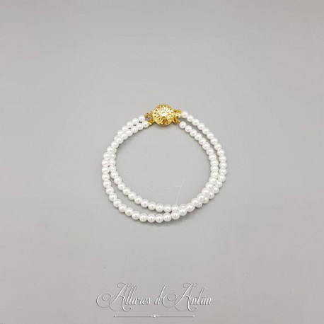 Bracelet 2 rangs Perle