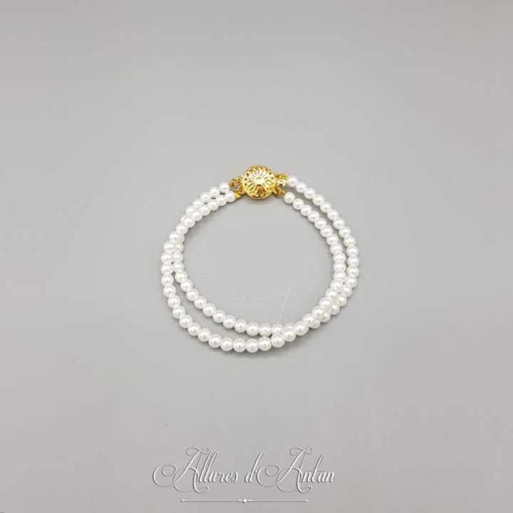 Bracelet 2 rangs Agate