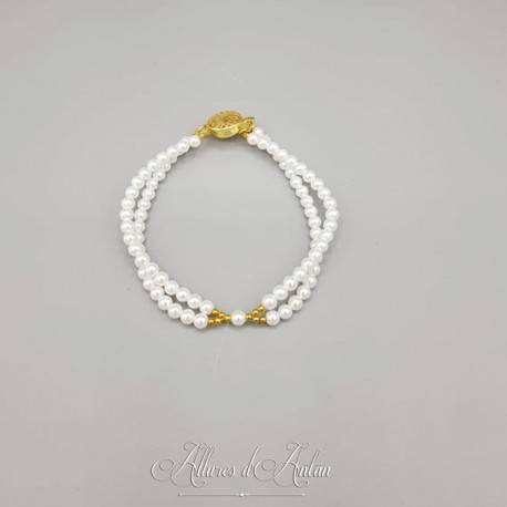 Bracelet 2rangs croisés