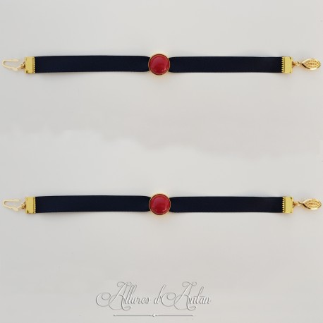 Bracelet  Ruban - Corail