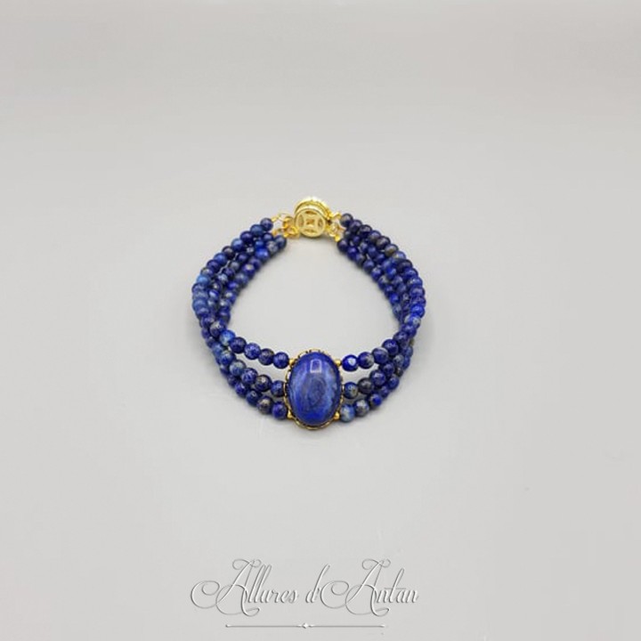 Bracelet 3 rangs Corail