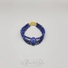 Bracelet 3 rangs Lapis
