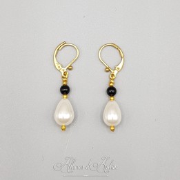 Boucles d'oreilles Agate goutte