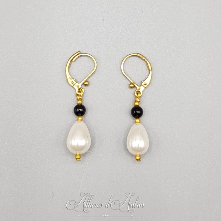 Boucles d'oreilles Agate goutte