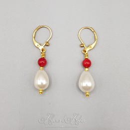 Boucles d'oreilles Agate goutte