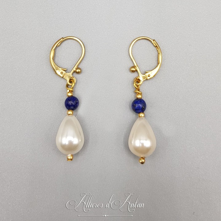 Boucles d'oreilles Agate goutte