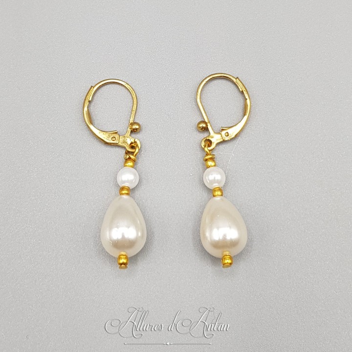 Boucles d'oreilles Agate goutte