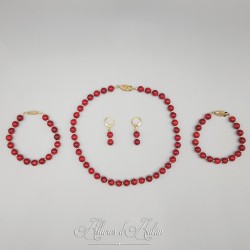 Parure Corail/Or - Empire