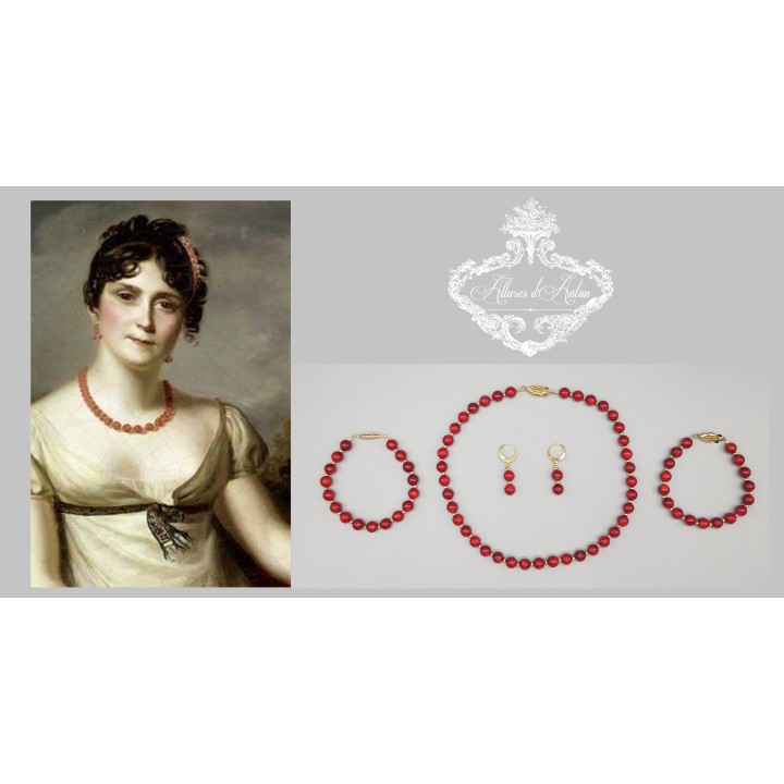 Parure Corail/Or - Empire