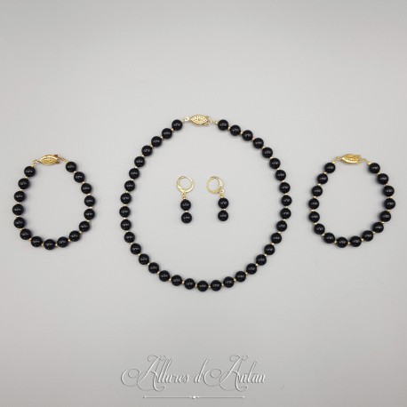 Parure Agate/Or - Empire