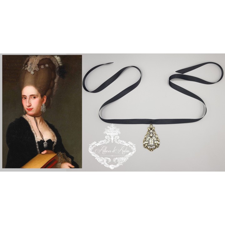Ras de cou - XVIIIe - Strass