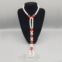 Collier XVIIIe, Perles et Corail