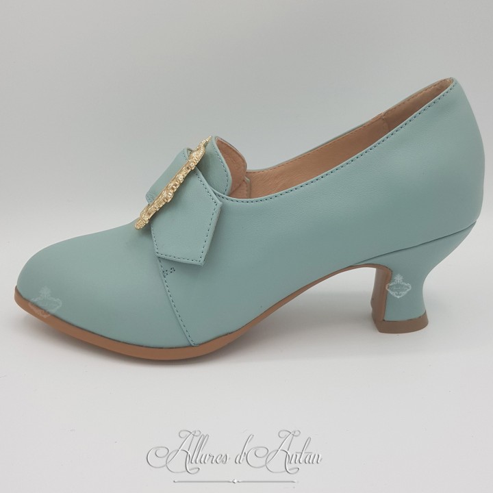 TRIANON - Chaussures (1700-1760) Bleu Pale