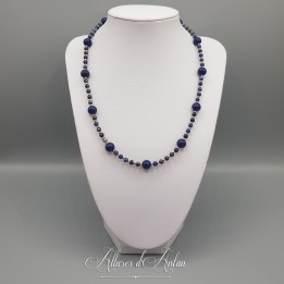 Collier  Agate Noire / Or