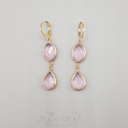 Boucles d'oreilles Noeud - Citrine