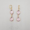 Boucles d'oreilles Strass - Rose