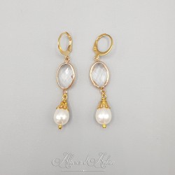 Boucles d'oreilles Noeud - Citrine