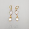 Boucles d'oreilles Noeud - Citrine