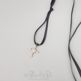 Collier 5 Camées - Bleu