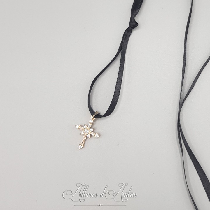 Collier 5 Camées - Bleu
