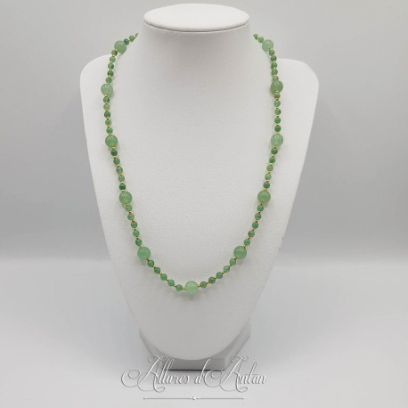 Collier  Aventurine/ Or