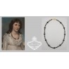 Collier  Agate Noire / Or