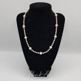 Collier  Agate Noire / Or