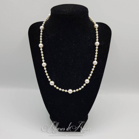 Collier  Agate Noire / Or