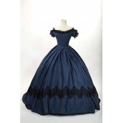Robe à crinoline XIXème (1865) 
