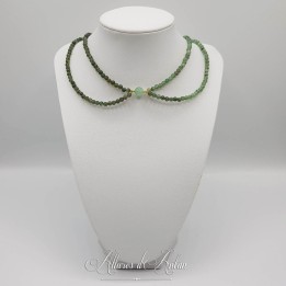 Collier 2 rangs de perles - Aventurine