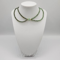 Collier 2 rangs de perles - Aventurine
