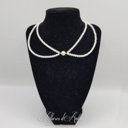 Collier 2 rangs de perles