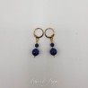 Boucles d'oreilles Lapis Lazuli - Doré