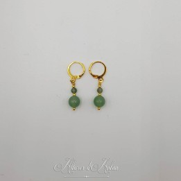 Boucles d'oreilles Lapis Lazuli - Doré