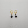 Boucles d'oreilles Agate - Doré