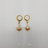 Boucles d'oreilles Perle - Doré