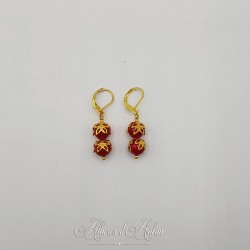 Boucles d'oreilles CORAIL - Doré